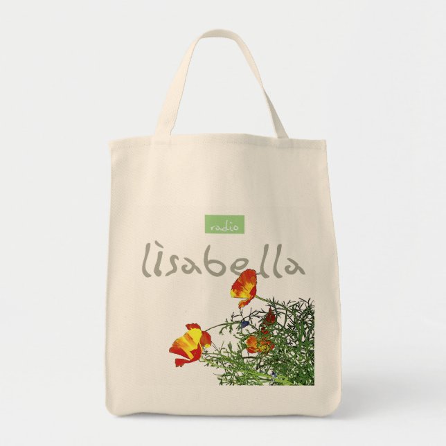 Bolsa Tote biscoitos alegres e brilhantes da Califórnia (Frente)