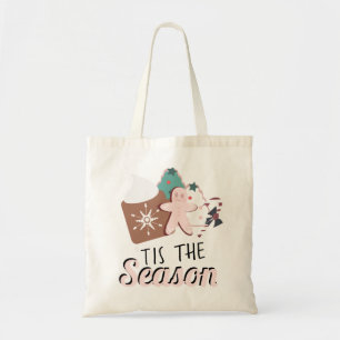 Bolsa Tote Biscoitos da Temporada de Natal Chocolate Quente