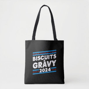 Bolsa Tote Biscoitos e Gravy 2024 Eleição Presidencial