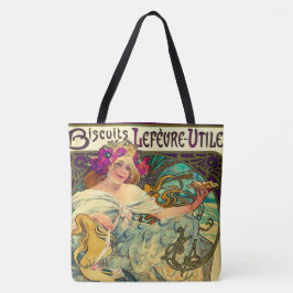 Bolsa Tote Biscoitos Lefevre-Utile por Alphonse Mucha (1896)