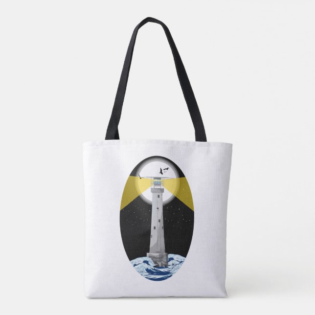 Bolsa Tote Bishop Rock Lighthouse (Verso)