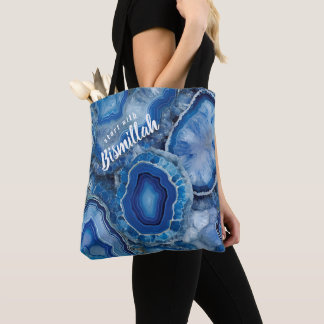 Bolsa Tote Bismillah Alhamdullilah Blue Agate