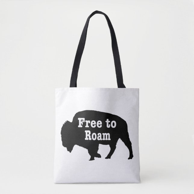 Bolsa Tote Bison Free To Roam (Frente)