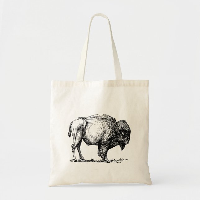 Bolsa Tote Bisonte americano do búfalo (Frente)