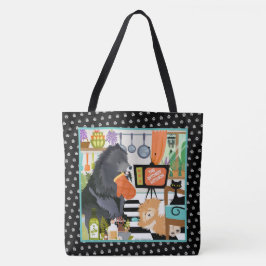 Bolsa Tote BITCHEN KITCHEN cute dog cooking