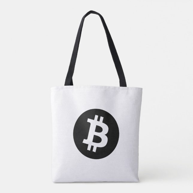 Bolsa Tote Bitcoin (Black) (Verso)