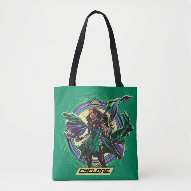 Bolsa Tote Black Adam | Cyclone Character Graphic (Frente)
