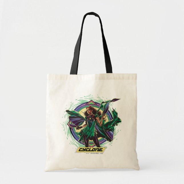 Bolsa Tote Black Adam | Cyclone Character Graphic (Frente)