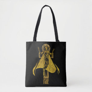 Bolsa Tote Black Adam   Gráfico de Caracteres de Destino Médi