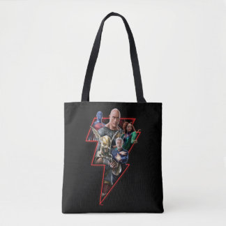 Bolsa Tote Black Adam Group Lightning Graphic
