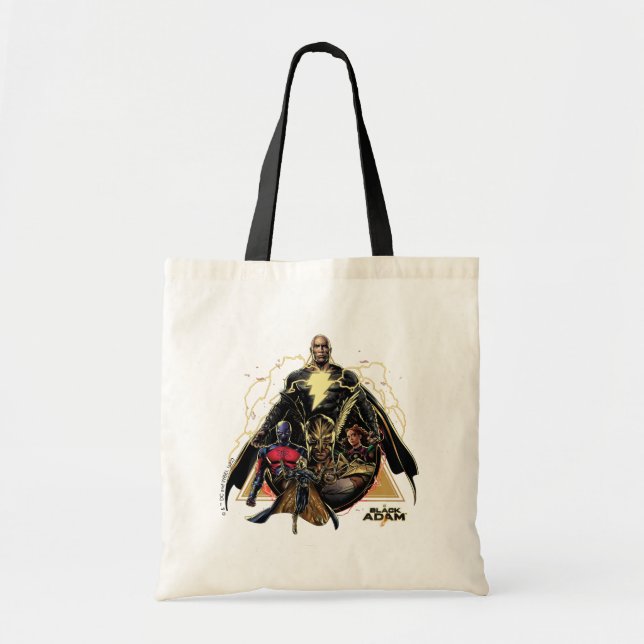 Bolsa Tote Black Adam Triangular Group Graphic (Frente)