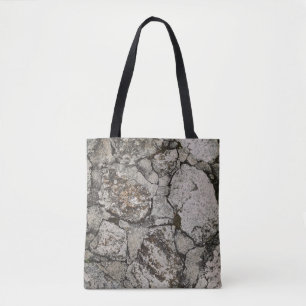 Bolsa Tote Black and gray stone fragment