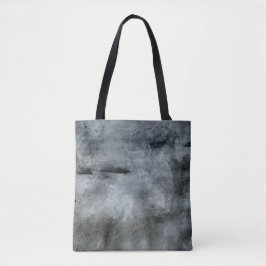 Bolsa Tote Black and Gray Watercolor Abstract