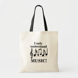 Bolsa Tote Black and White Music Notes Musician 