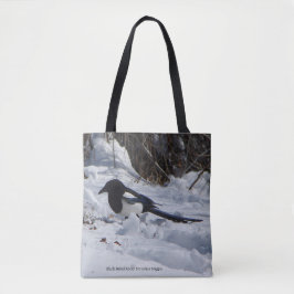 Bolsa Tote Black Billed Mountain Magpie por toda a mala