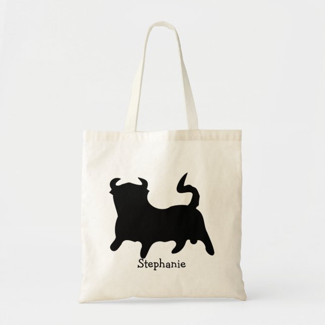 Bolsa Tote Black Bull Design (Frente)