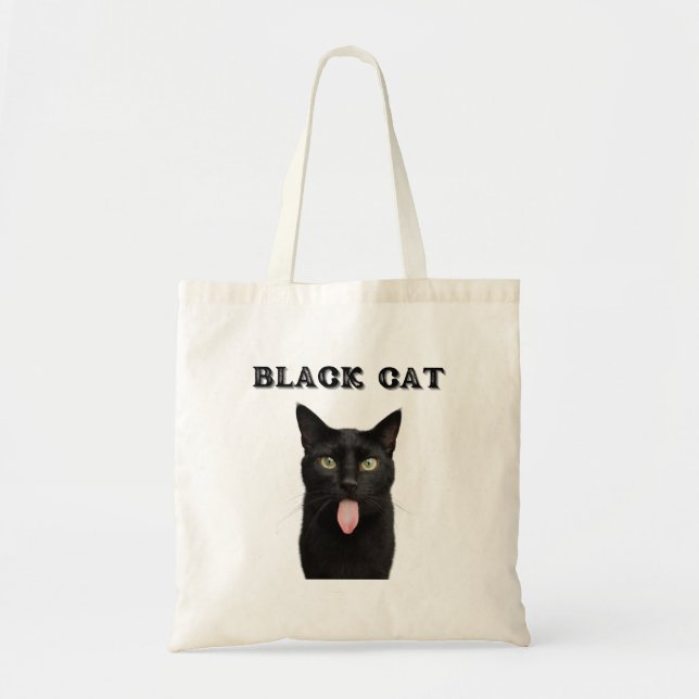 BOLSA TOTE BLACK　CAT (Frente)