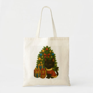 Bolsa Tote “Black Cat Emi and the Christmas Tree”