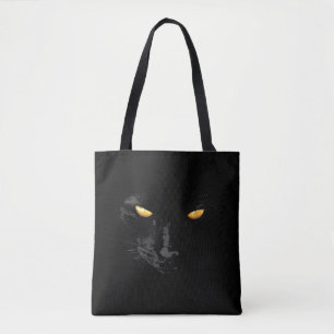 Bolsa Tote Black Cat Magic elegante personalizável