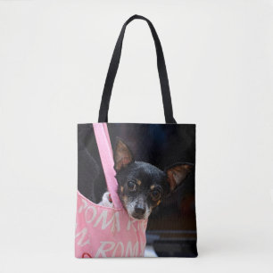 Bolsa Tote Black Chihuahua Comprando