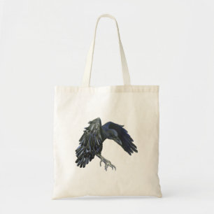 Bolsa Tote Black Crow Master of Time Illustration
