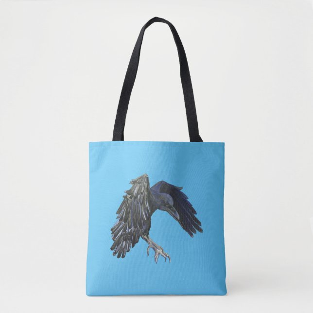 Bolsa Tote Black Crow Master of Time Illustration (Frente)