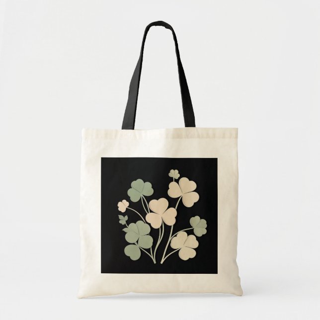 Bolsa Tote "Black Flower Jumbo Toque Bag -Ai design (Frente)