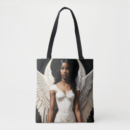 Bolsa Tote Black Girl Angel Angelcore Art