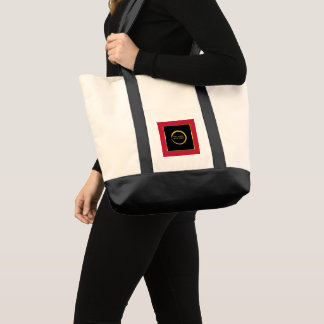 Bolsa Tote black gold red logo professional promotional