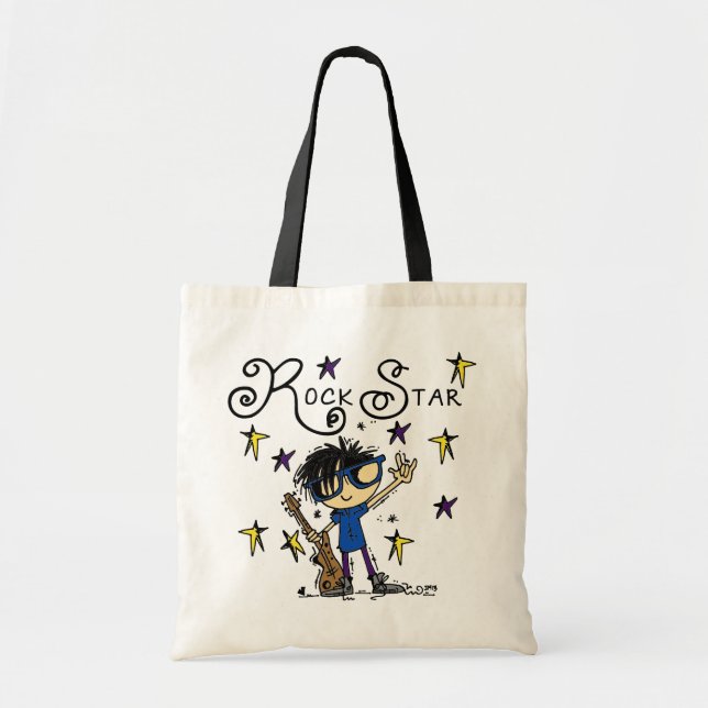 Bolsa Tote Black Hair Boy Star (Frente)