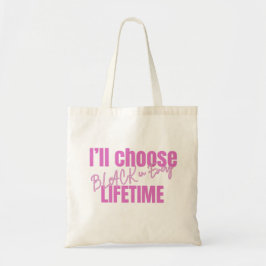 Bolsa Tote Black Heritage Appreciation Modern Text Tee