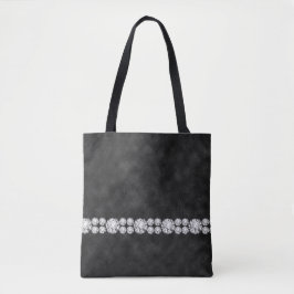BOLSA TOTE BLACK OMBRE COM MIÇANGAS DE CADEIAS DE OLHOS DE DI