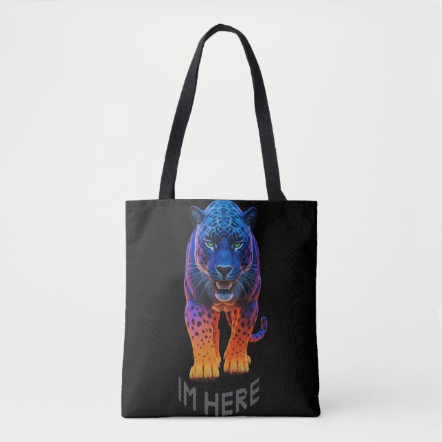 Bolsa Tote Black Panther Graphic "I'm Here"   (Frente)