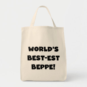 Bolsa Tote Black Text Best Beppe T-shirts e presentes