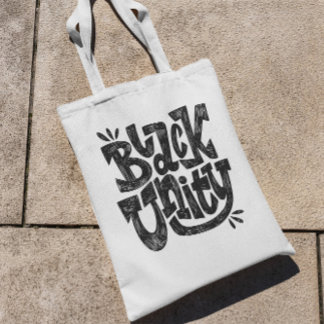 Bolsa Tote Black Unity Quote