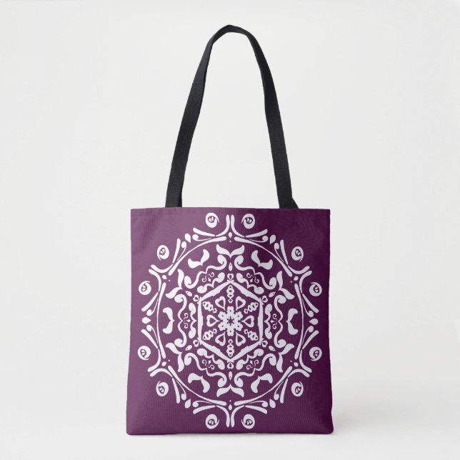 Bolsa Tote Blackberry Mandala (Frente)