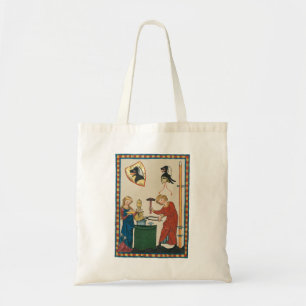 Bolsa Tote Blacksmith Forging Helmet Medieval Art