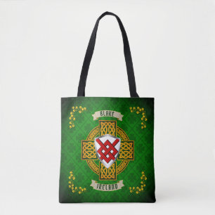 Bolsa Tote Blake Irish Shield & Celtic Cross Personalizado