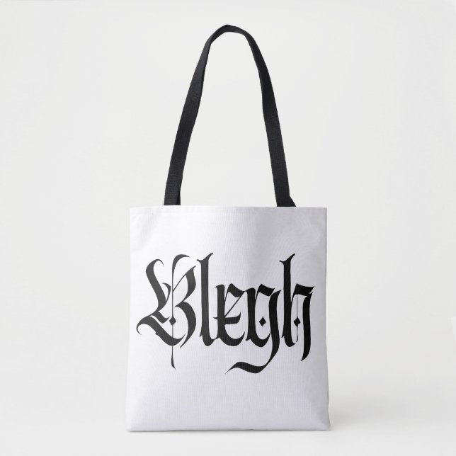 Bolsa Tote Blegh, metal, heavy metal, punk,  (Frente)