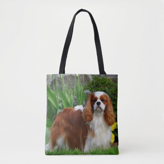 Bolsa Tote Blenheim Cavalier King Charles Spaniel Puppy Dog (Frente)