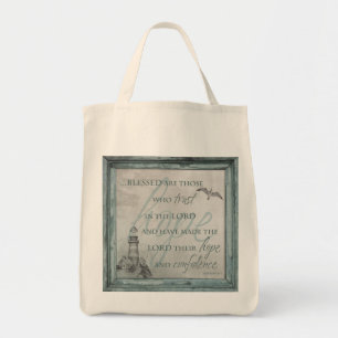Bolsa Tote Blessed é aquelas que confiam no senhor sacola
