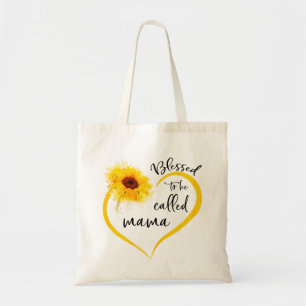 Bolsa Tote Blessed To Be Called mama Sunflower Gifts