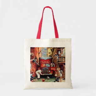 Bolsa Tote Bloco de estrada por Norman Rockwell
