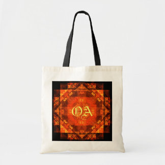 Bolsa Tote Blogando Monograma de Bênção Abstrato