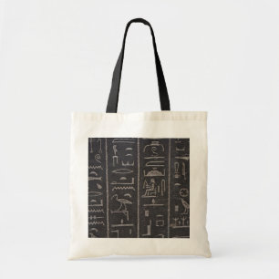 Bolsa Tote Blogue de Hieroglifos Egípcios