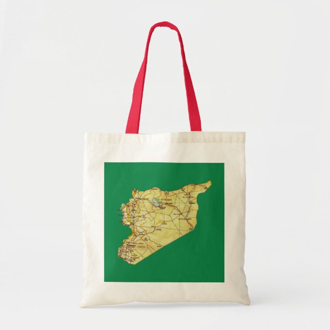 Bolsa Tote Blogue do Mapa Síria (Frente)