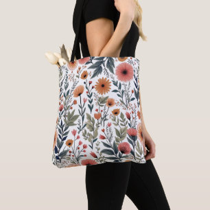 Bolsa Tote Blogue Onde Você Está Plantado - Floral Inspiracio