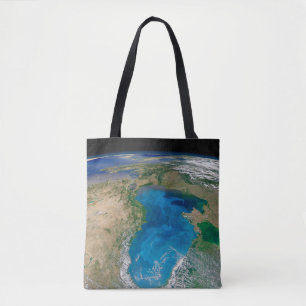 Bolsa Tote Bloom De Fitoplâncton Azul No Mar Negro
