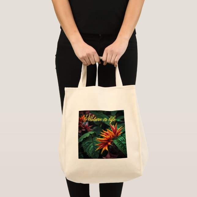 Bolsa Tote Bloom Fiery da Selva Encantada (Frente (produto))