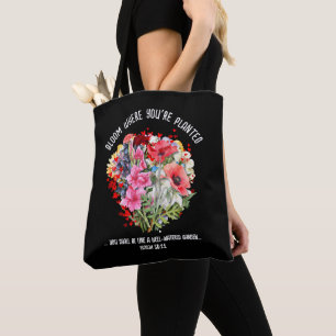 Bolsa Tote BLOOM ONDE VOCÊ ESTÁ PLANTADO Christian Floral